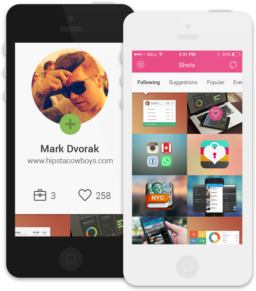 dribbble-mobile