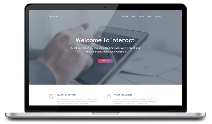 agency landing page