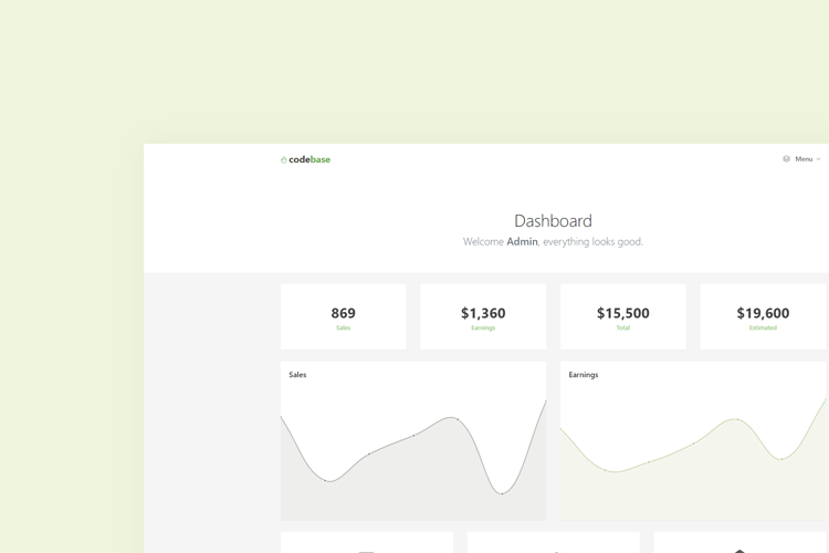 Dashboard Minimal