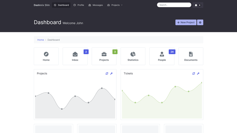 Corporate Slim Dashboard