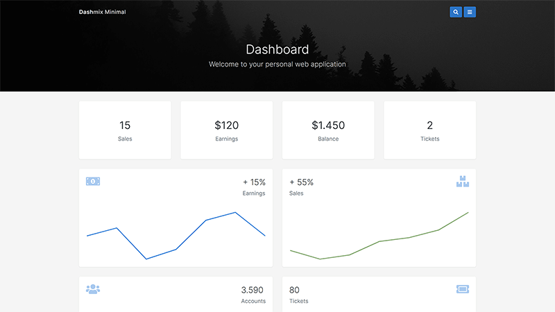 Minimal Dashboard