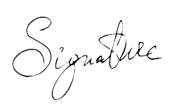 signature